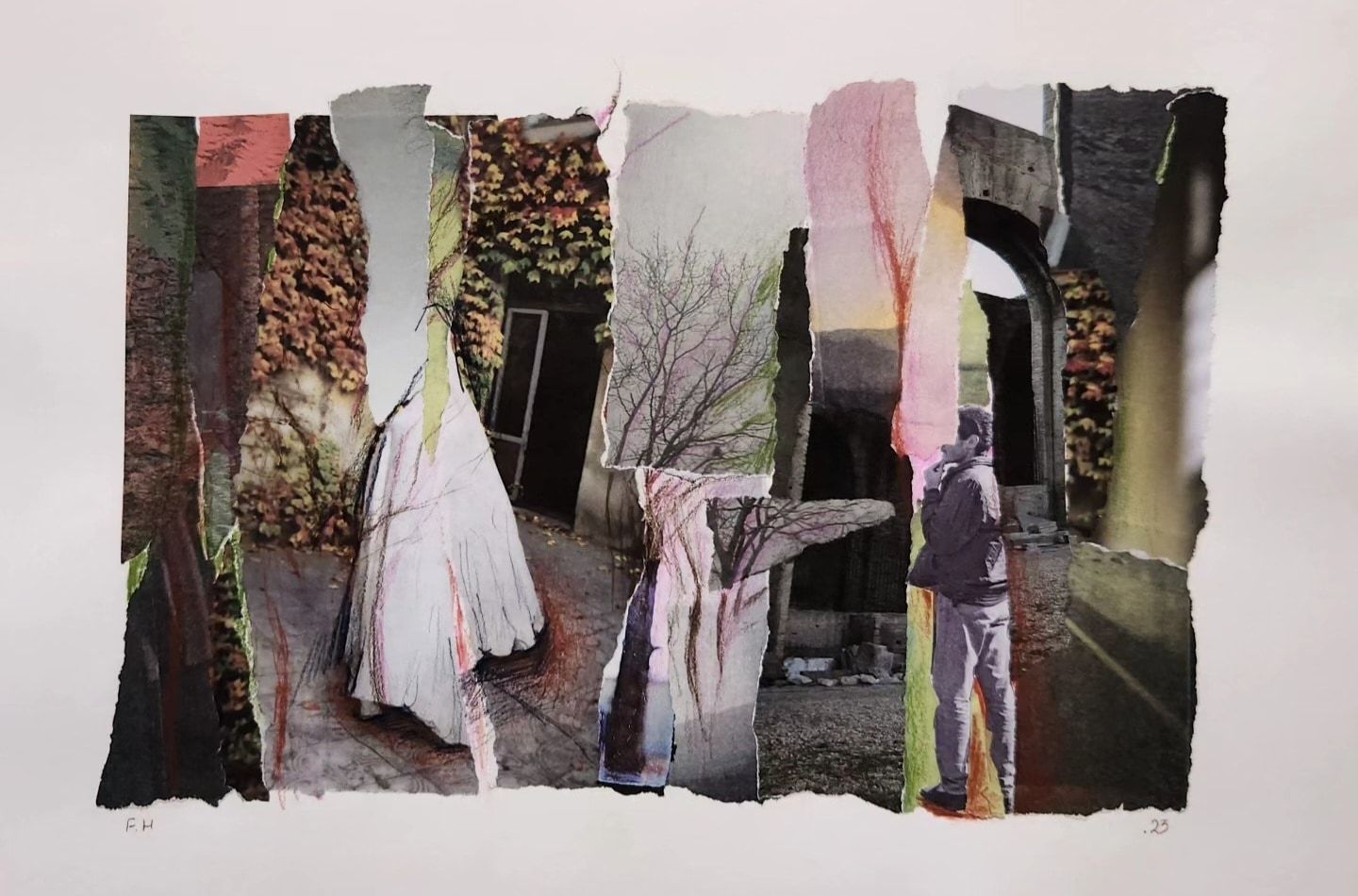 Untitled — Collage, 37 × 25 cm, 2023