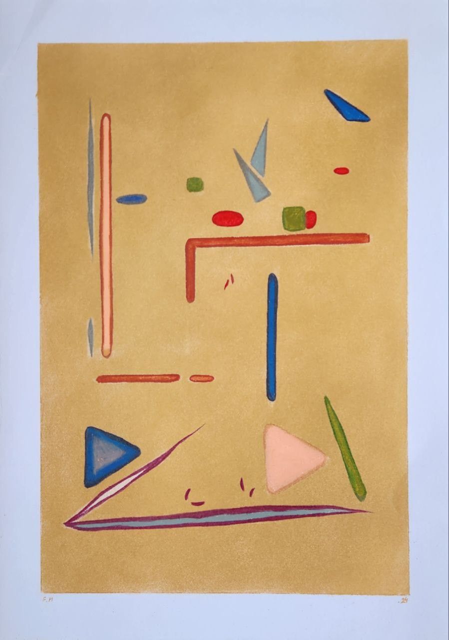 Untitled — Oil pastel and Colored pencil on cardboard, 35 × 25 cm, 2024